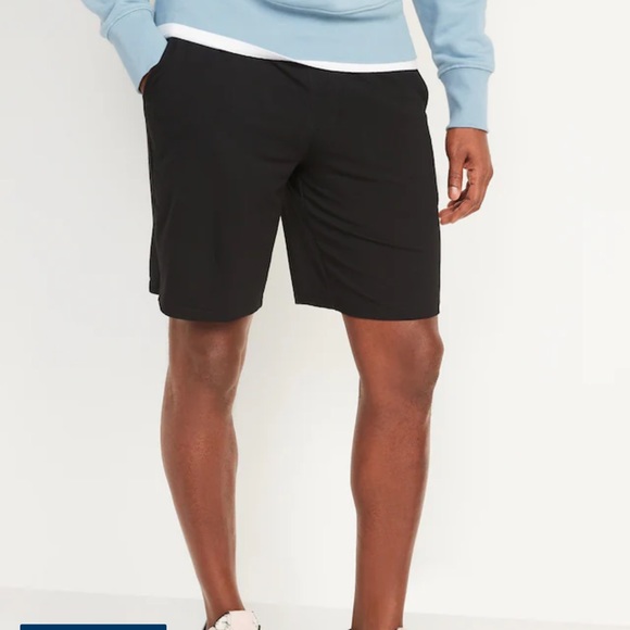 NWT OLD NAVY Live-In French Terry Go-Dry Sweat Shorts -- 9-inch insBlack Jack S - Picture 2 of 4